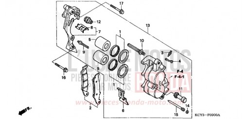 FRONT BRAKE CALIPER XR400R3 de 2003